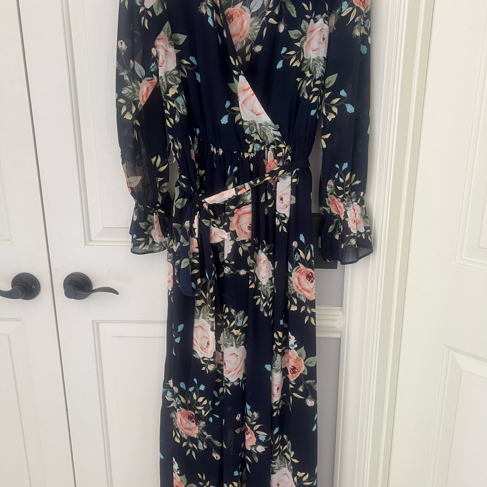 Dress Day sold by Baltic Born Navy Floral Maxi Dress
